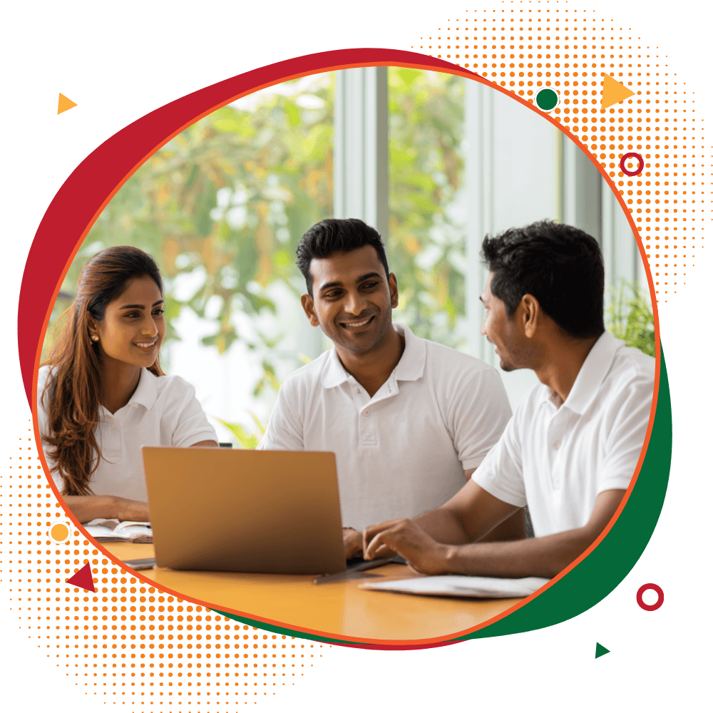 Professional IT team meeting